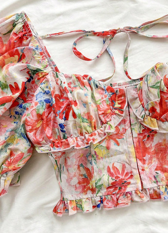 Комбинированная блуза SHEIN