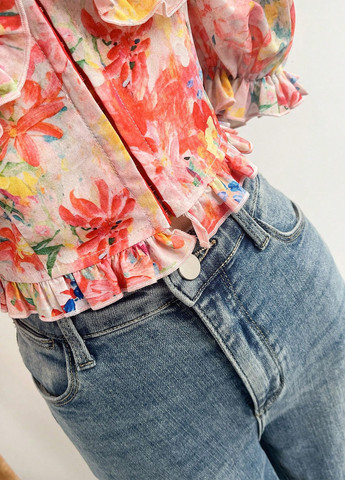 Комбинированная блуза SHEIN