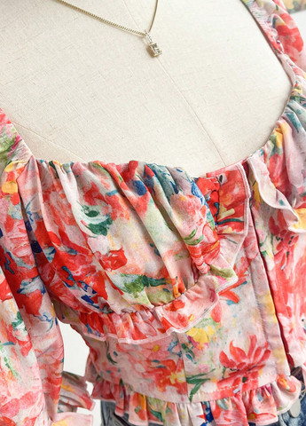 Комбинированная блуза SHEIN