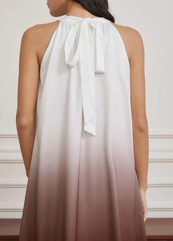 Комбинированное кэжуал платье оверсайз SHEIN колор блок