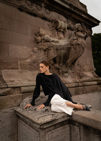 Чорна блуза Gepur