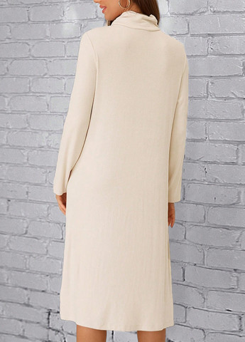 Айворі кежуал сукня а-силует SHEIN однотонна