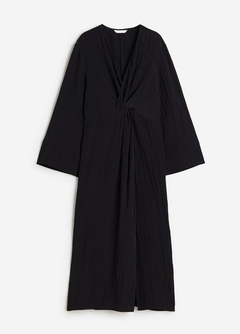 Чорна кежуал сукня H&M однотонна