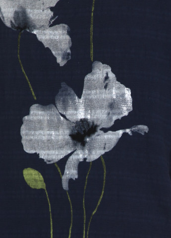 Синее кэжуал платье My Luna с цветочным принтом