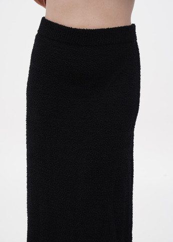 Черная кэжуал однотонная юбка Boohoo