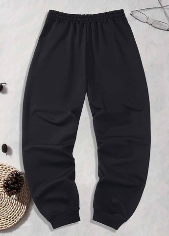 Черные спортивные демисезонные джоггеры брюки SHEIN