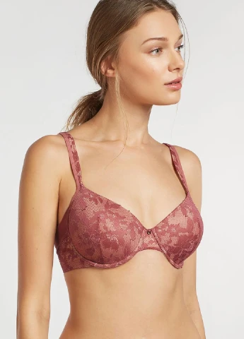 Темно-розовый комплект спідньої білизни жіночий 80e/l рожевий 30246 Gisela