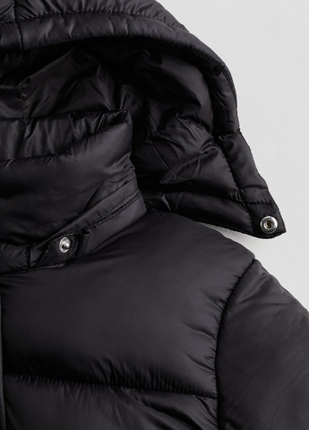 Черный зимний Пуховик аляска H&M