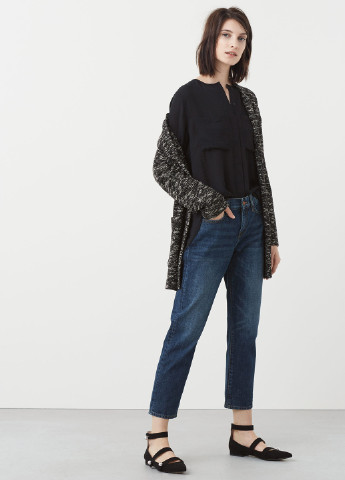 Чёрная блуза Mango