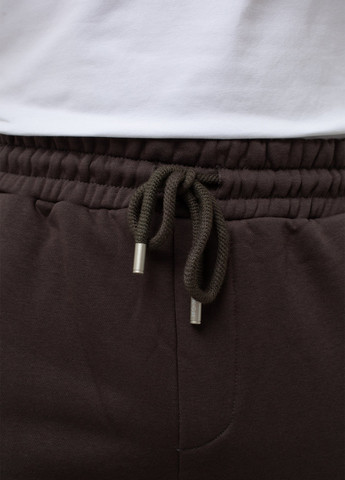 Кофейные спортивные демисезонные прямые брюки K.O.R