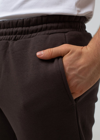 Кофейные спортивные демисезонные прямые брюки K.O.R