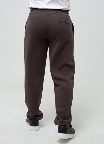 Кофейные спортивные демисезонные прямые брюки K.O.R