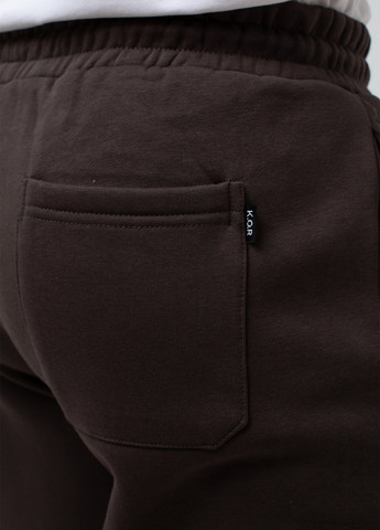 Кофейные спортивные демисезонные прямые брюки K.O.R