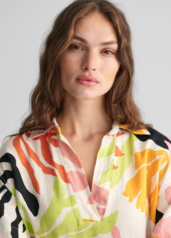 Жовтий кежуал сукня сукня-сорочка Gant з малюнком