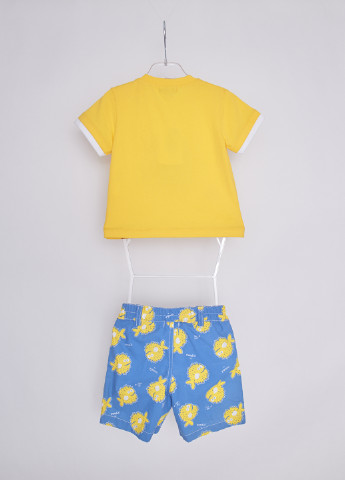 Желтый летний комплект (футболка, шорты) Marasil