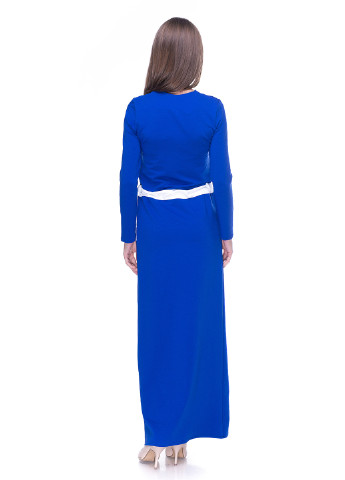 Синее кэжуал платье Vergans однотонное