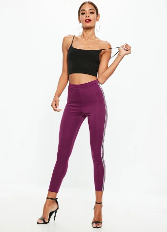 Сиреневые демисезонные леггинсы Missguided