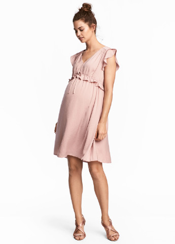 Блідо-рожева кежуал плаття для вагітних H&M