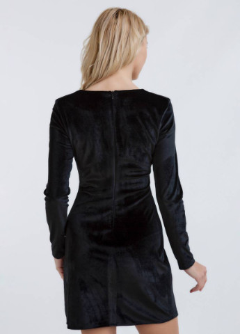 Черное кэжуал платье длины мини romashka Ромашка однотонное