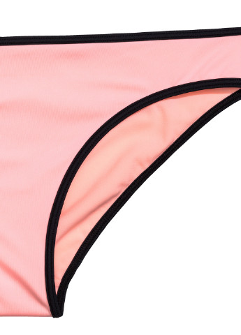 Купальні труси H&M бікіні однотонні рожеві пляжні поліестер