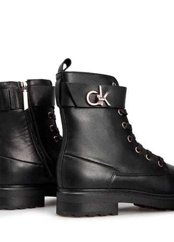 Осенние ботинки Calvin Klein с логотипом, со шнуровкой