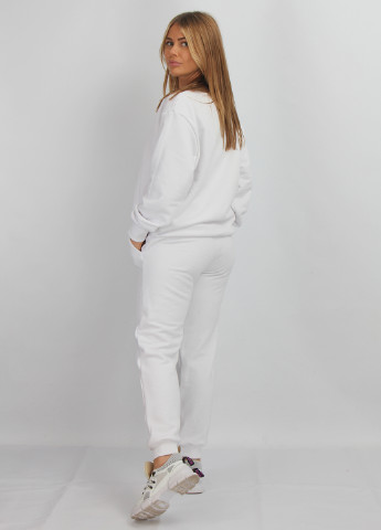 Костюм (свитшот, брюки) Kristina Mamedova брючный надпись белый спортивный
