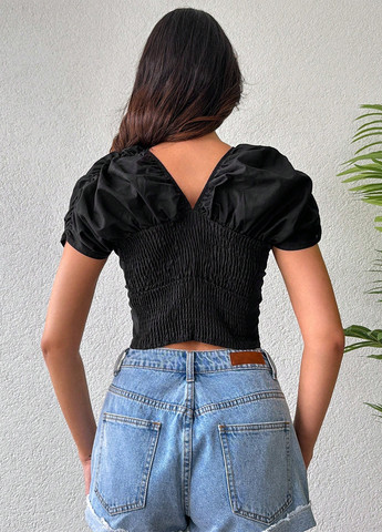 Чорна блуза SHEIN