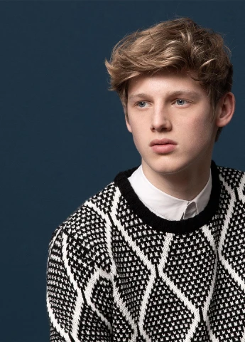 Чорно-білий демісезонний джемпер джемпер Pull & Bear