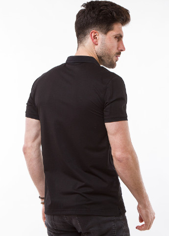 Черная футболка-поло для мужчин 33 Fire Ear однотонная