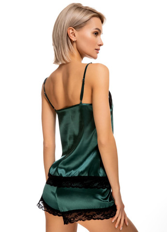 Темно-зеленая всесезон пижама (майка, шорты) майка + шорты Fleri