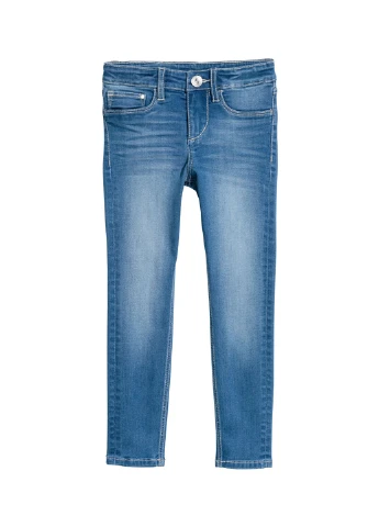 Синие демисезонные зауженные джинсы H&M