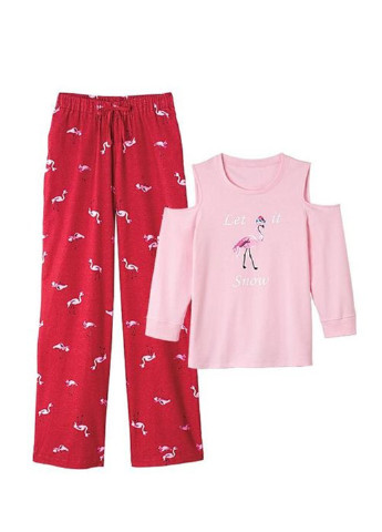 Комбинированная всесезон пижама (лонгслив, брюки) лонгслив + брюки Signature Collection