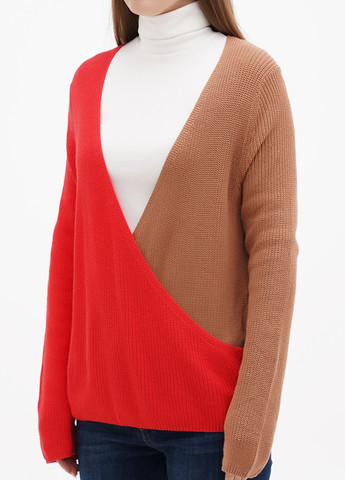 Червоний демісезонний пуловер пуловер Comma