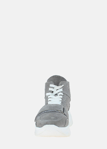 Осенние ботинки rh201-13z серый Hitcher из натуральной замши