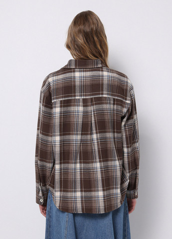 Коричневая кэжуал рубашка в клетку Colin's