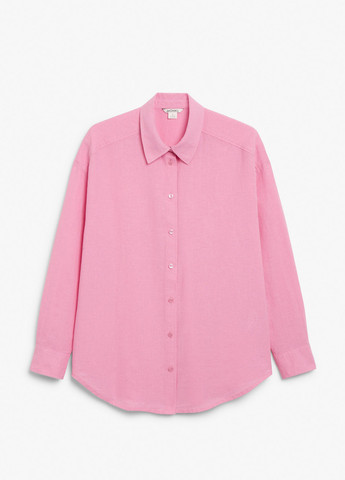 Розовая кэжуал рубашка однотонная Monki