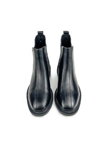 Осенние ботинки женские кожаные челси черные всена осень Brocoli