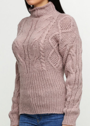 Бледно-розовый демисезонный свитер Dins Tricot