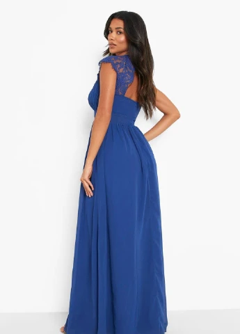 Синее платье Boohoo