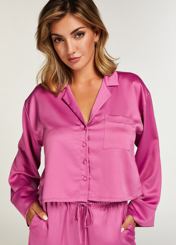 Розовая домашний рубашка однотонная Hunkemoller