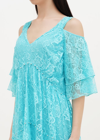 Бирюзовое праздничный платье Vicolo однотонное