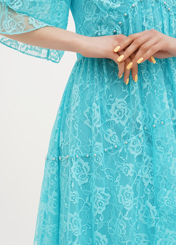 Бирюзовое праздничный платье Vicolo однотонное