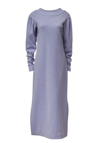 Лиловое кэжуал платье платье-свитер MiNiMax однотонное