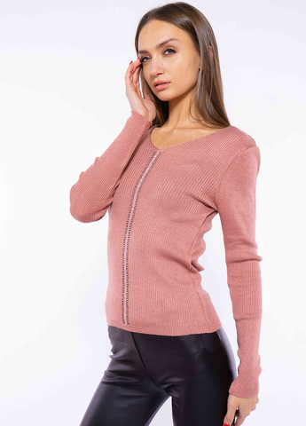 Темно-розовый демисезонный пуловер пуловер Time of Style