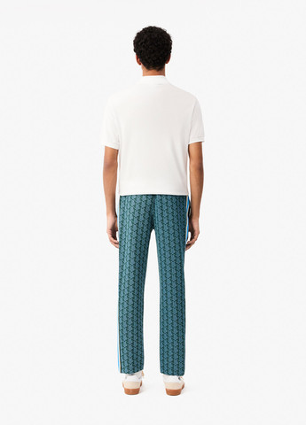 Зеленые спортивные демисезонные прямые брюки Lacoste