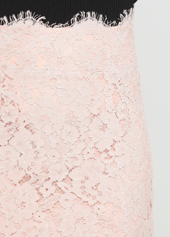 Светло-розовая кэжуал однотонная юбка Hysh