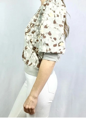 Комбинированный свитшот Democracy колор блок без декора (328269801)