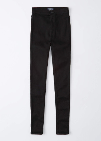 Черные кэжуал демисезонные зауженные брюки Abercrombie & Fitch