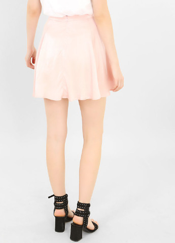 Светло-розовая кэжуал однотонная юбка Pimkie клешированная