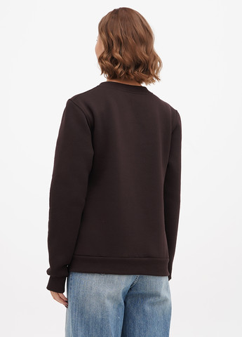 Темно-коричневый свитшот Shik однотонный без декора (315372128)
